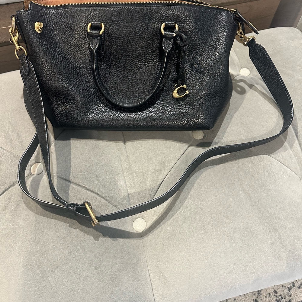 Coach Black Leather Handbag